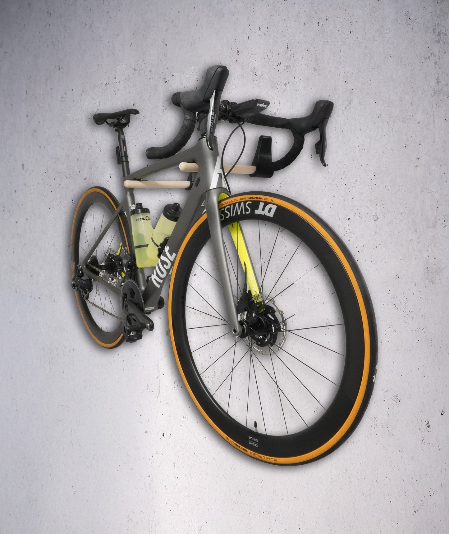 Bike Wall Mount, Minimalistischer Wandhalter für Rennräder | 3D-gedruckter Fahrradhalter für Pain Cave & Wohnzimmer | Bike Wall Mount