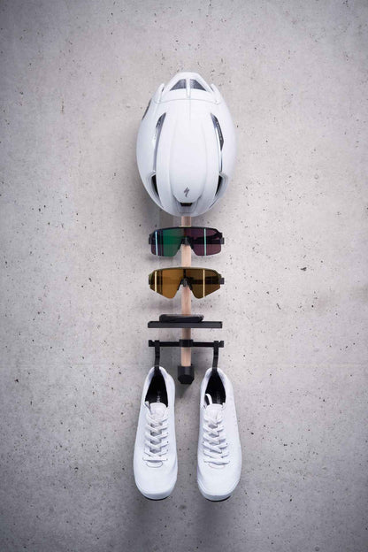 wandhalterung fahrradhelm Gear Rack Bundle, 3D-Druck Technologie, Wandhalterung für Helm, Sonnenbrille, Fahrradcomputer und Schuhe, Radfahrer Geschenk - Gear Rack