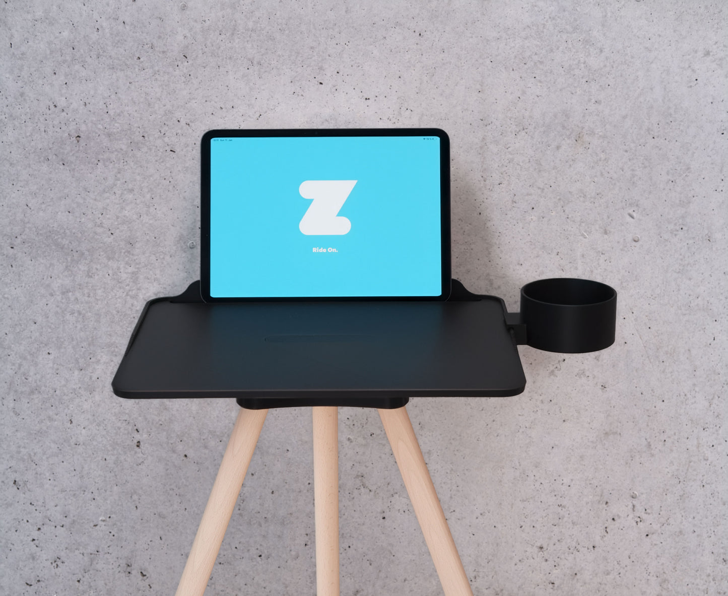 Zwift Bike Trainer Laptop & Tablet Stand inkl. Holzbeine, 3D-Druck Technologie, Perfekt für Zwift, Fahrradfan Geschenk