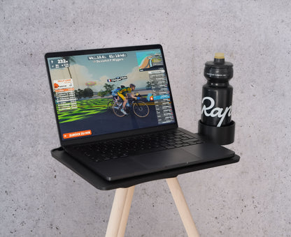 Zwift Bike Trainer Laptop & Tablet Stand inkl. Holzbeine, 3D-Druck Technologie, Perfekt für Zwift, Fahrradfan Geschenk