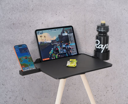 Zwift Bike Trainer Laptop & Tablet Stand inkl. Holzbeine, 3D-Druck Technologie, Perfekt für Zwift, Fahrradfan Geschenk
